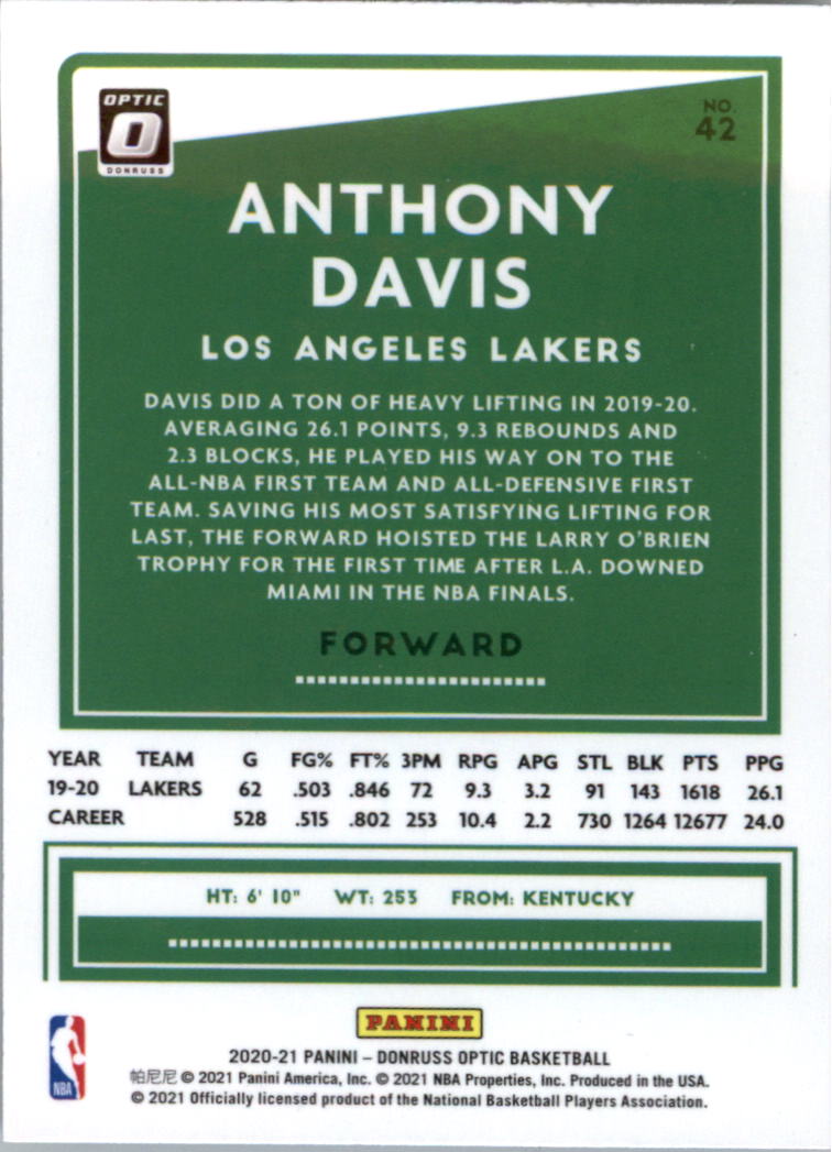 2020-21 Donruss Optic Basketball Card Pick (Base) - Bild 85 von 401