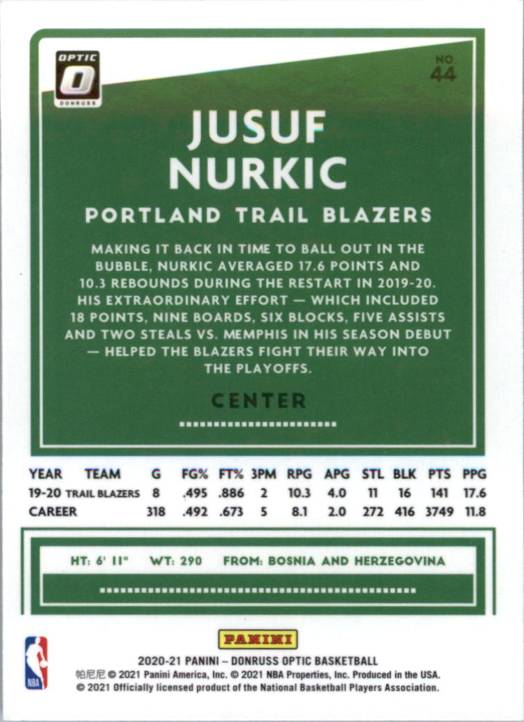 2020-21 Donruss Optic Basketball Card Pick (Base) - Bild 89 von 401
