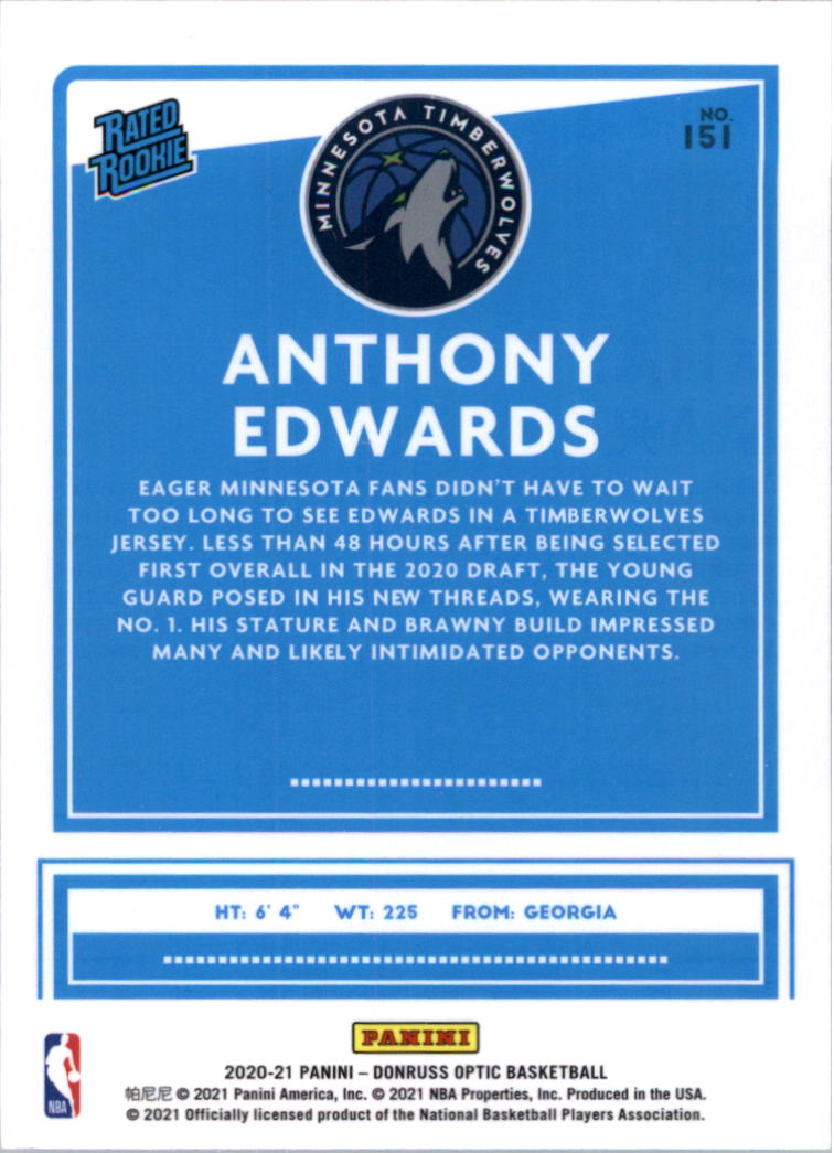 2020-21 Donruss Optic Basketball Card Pick (Base) - Bild 303 von 401