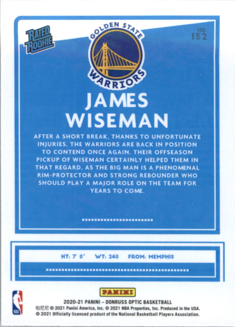2020-21 Donruss Optic Basketball Card Pick (Base) - Bild 305 von 401