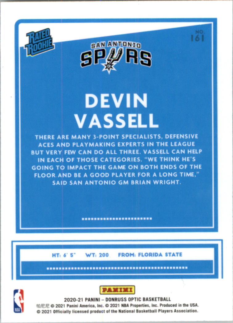2020-21 Donruss Optic Basketball Card Pick (Base) - Bild 323 von 401