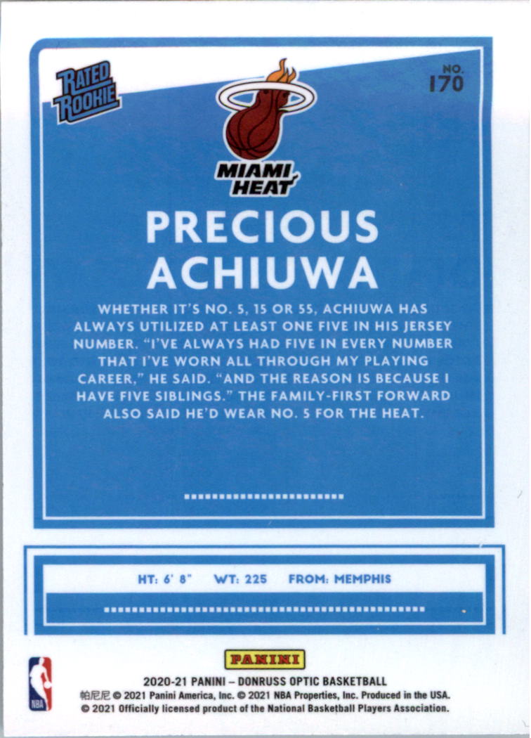 2020-21 Donruss Optic Basketball Card Pick (Base) - Bild 341 von 401