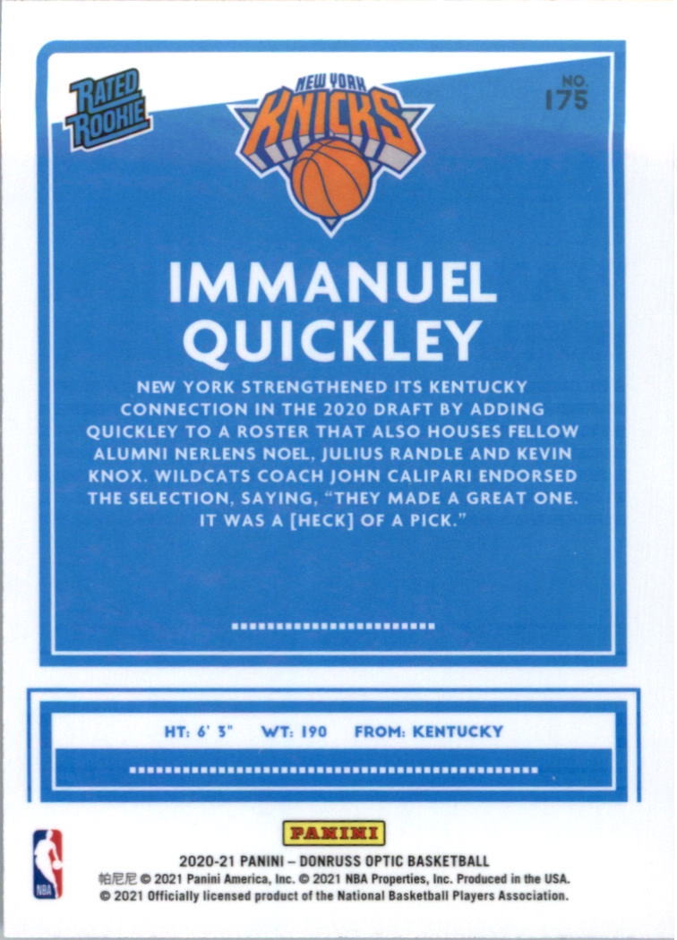 2020-21 Donruss Optic Basketball Card Pick (Base) - Bild 351 von 401