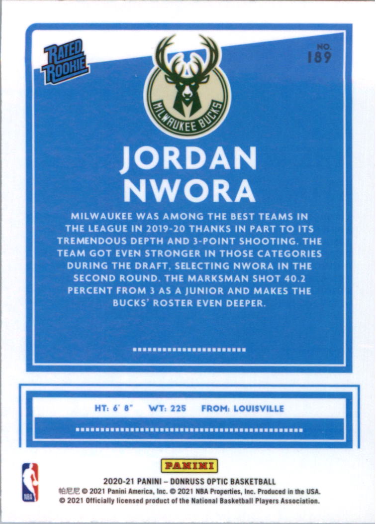 2020-21 Donruss Optic Basketball Card Pick (Base) - Bild 379 von 401