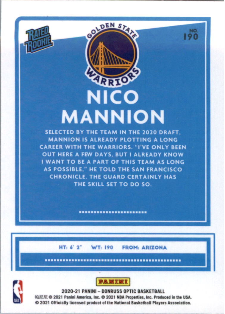 2020-21 Donruss Optic Basketball Card Pick (Base) - Bild 381 von 401