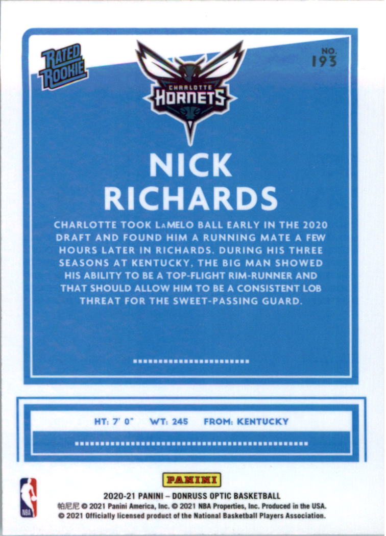 2020-21 Donruss Optic Basketball Card Pick (Base) - Bild 387 von 401