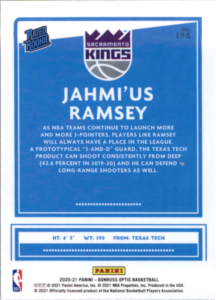 2020-21 Donruss Optic Basketball Card Pick (Base) - Bild 389 von 401