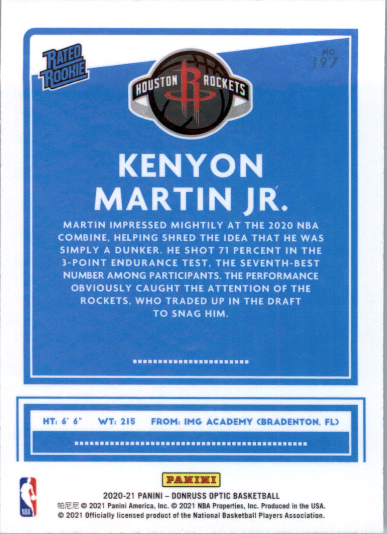 2020-21 Donruss Optic Basketball Card Pick (Base) - Bild 395 von 401