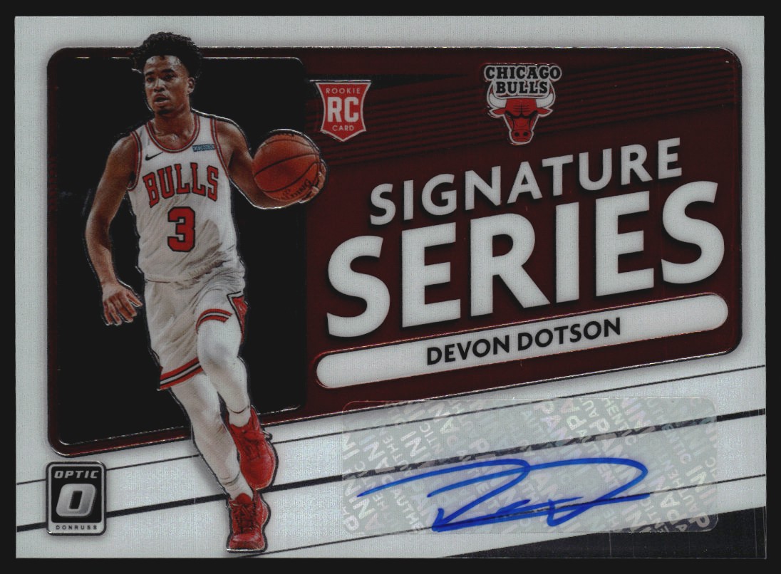2020-21 Donruss Optic Signature Series #100 Devon Dotson