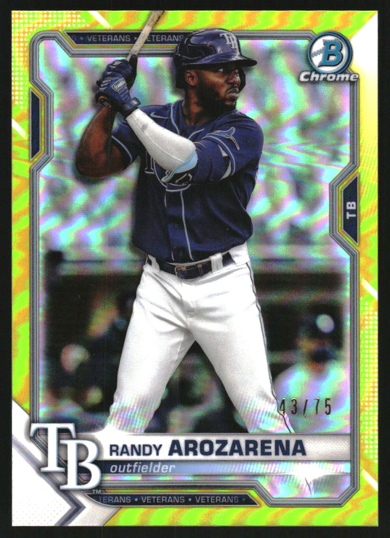 2020 Topps Chrome Sepia Refractors #49 Randy Arozarena on Fanatics
