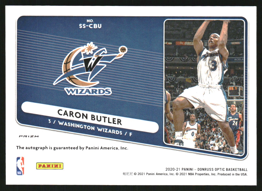 2020-21 Donruss Optic Signature Series Choice #3 Caron Butler