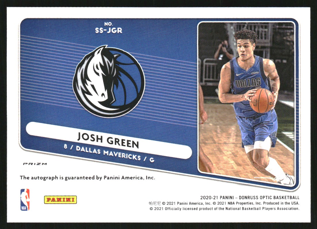 2020-21 Donruss Optic Signature Series Choice #68 Josh Green