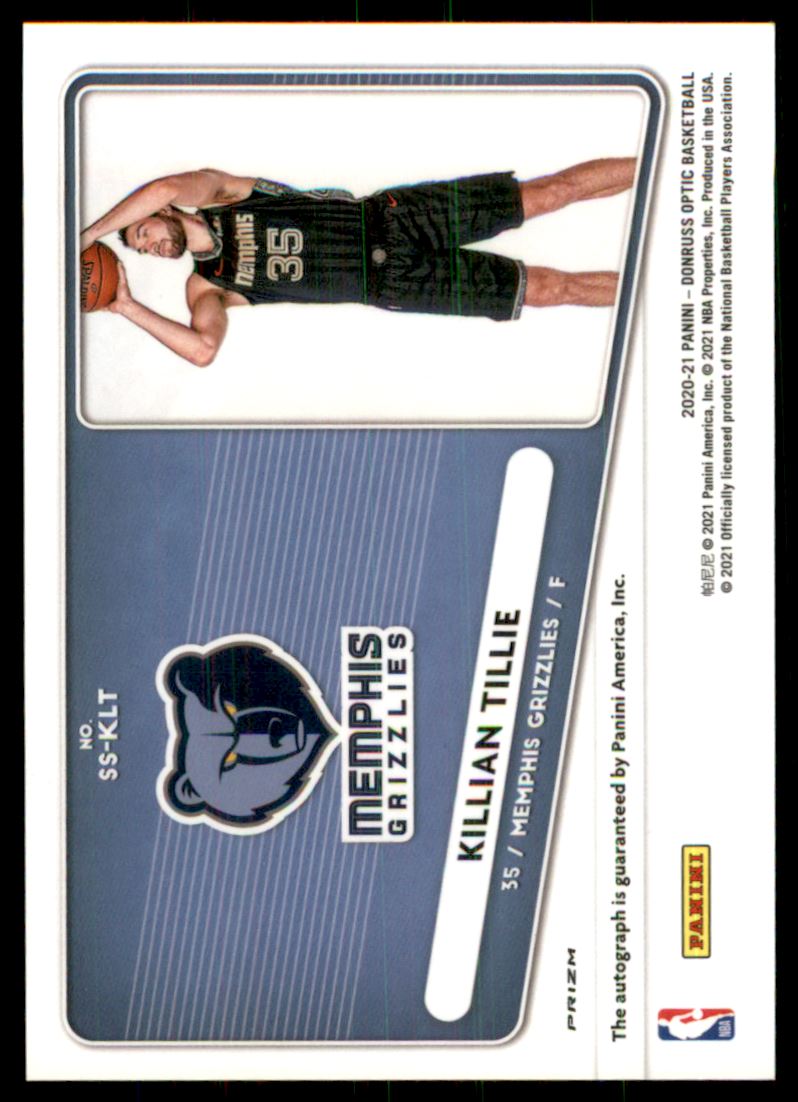 2020-21 Donruss Optic Signature Series Choice #91 Killian Tillie