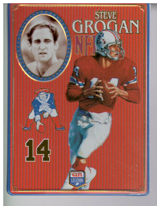 Steve Grogan 2, New England Patriots – Play Action Customs