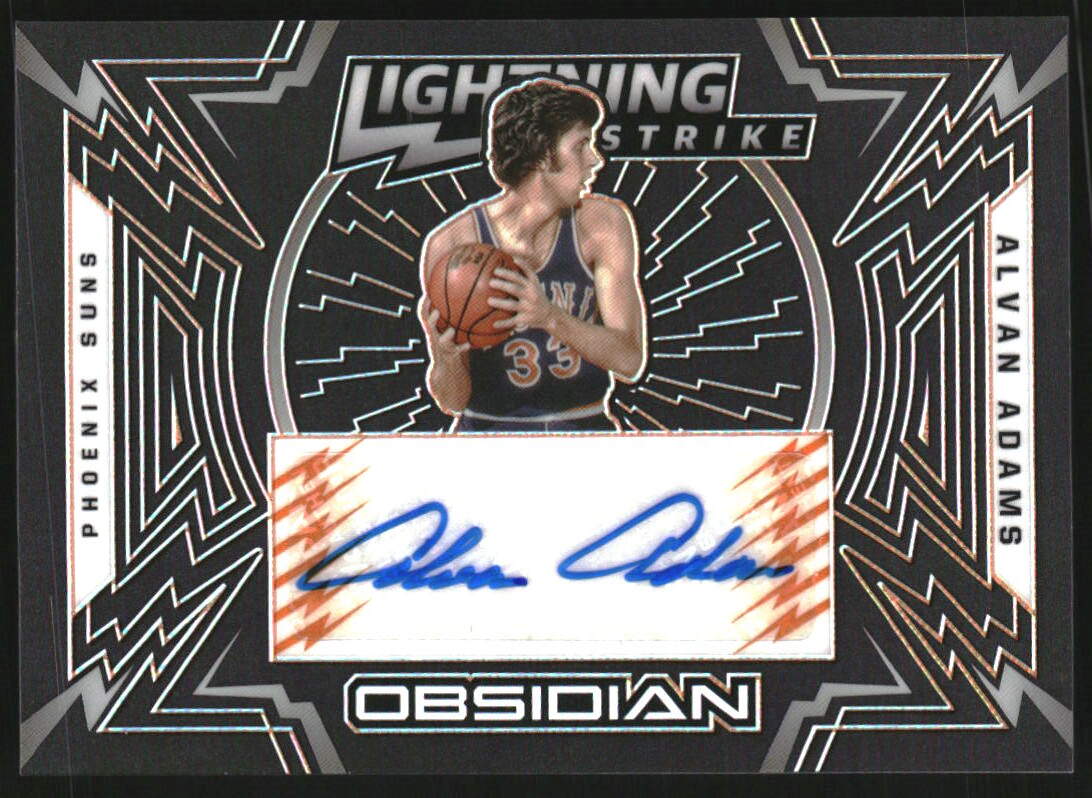 2020-21 Panini Obsidian Lightning Strike Signatures Electric Etch Orange #11 Alvan Adams/50