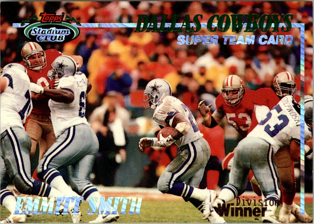 1993 Stadium Club Super Teams Division Winners #DW11 Cowboys/E.Smith Stamped