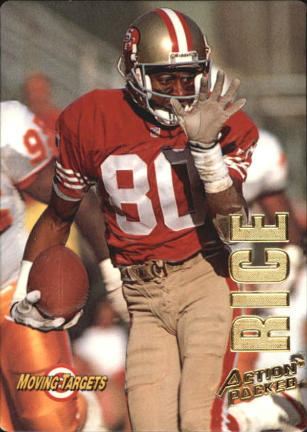 1993 Action Packed Moving Targets #MT10 Jerry Rice