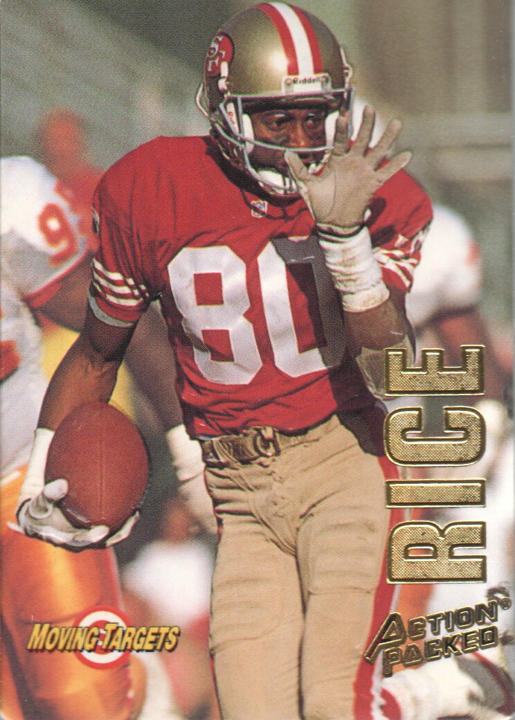 1993 Action Packed Moving Targets #MT10 Jerry Rice