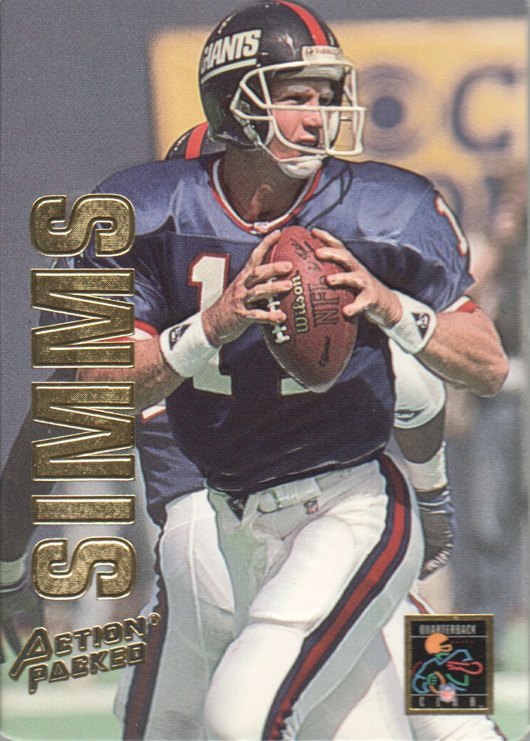 1993 Action Packed Quarterback Club #QB17 Phil Simms - NM-MT