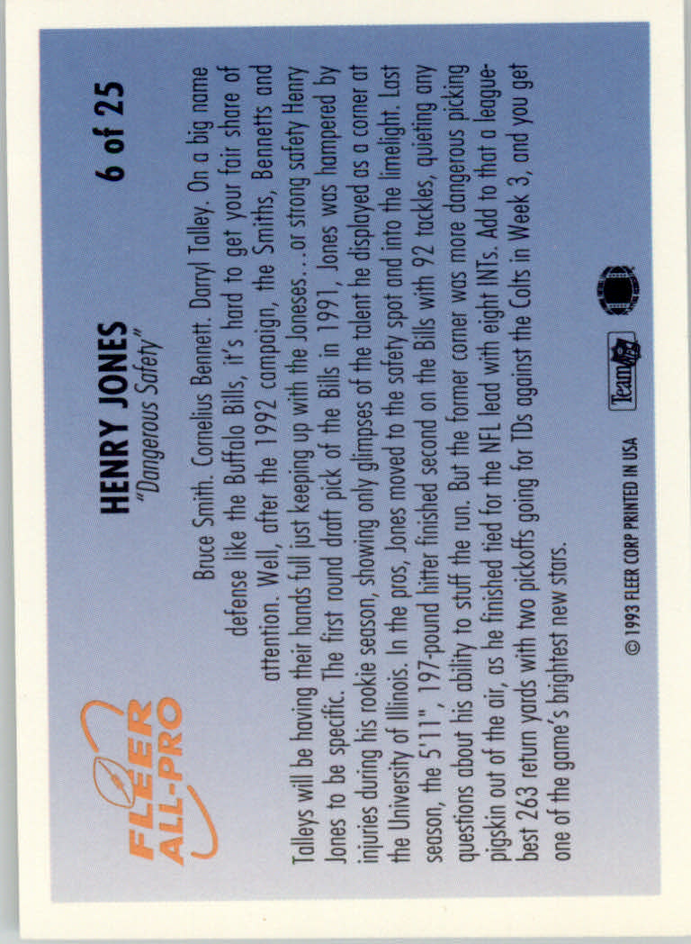 1993 Fleer Football "Insert" Cards - Picture 9 of 113