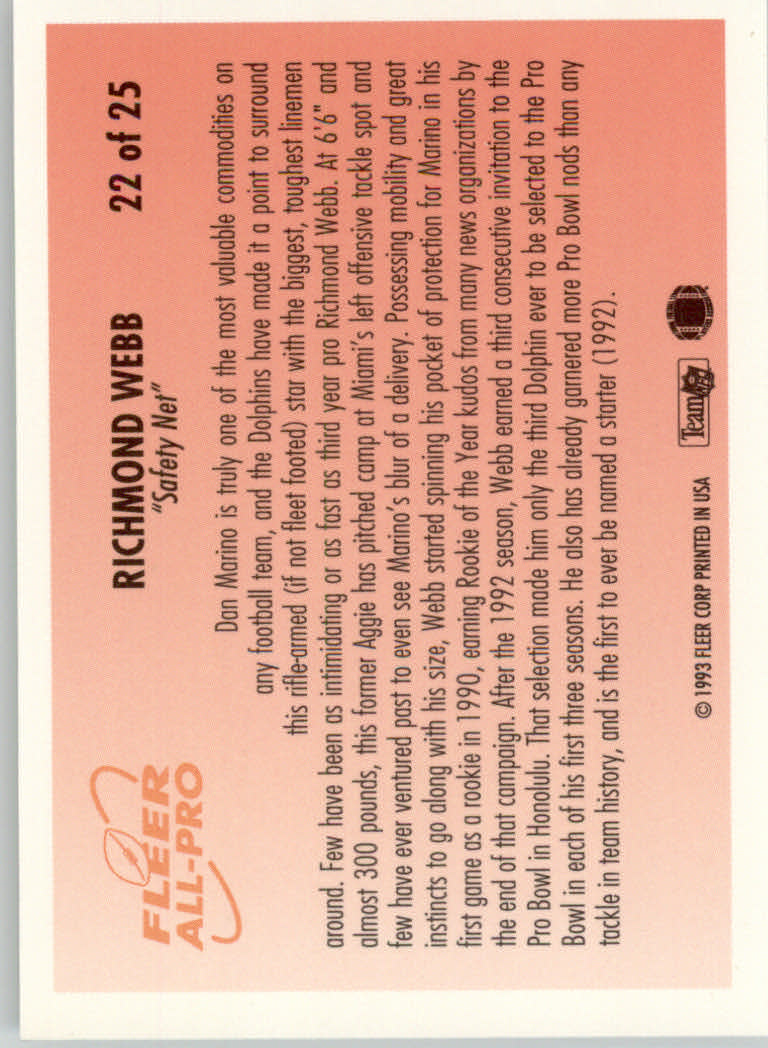 1993 Fleer Football "Insert" Cards - Picture 35 of 113