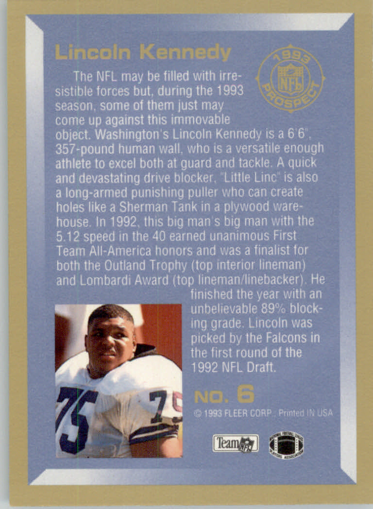 1993 Fleer Football "Insert" Cards - Picture 49 of 113