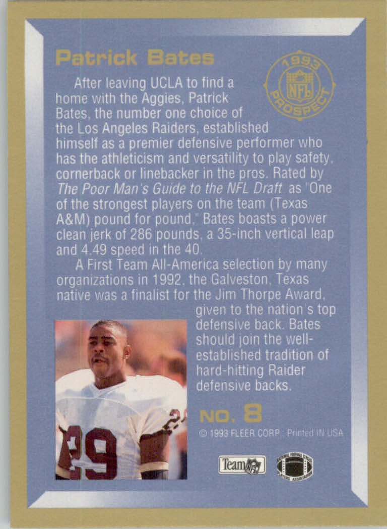 1993 Fleer Football "Insert" Cards - Picture 51 of 113