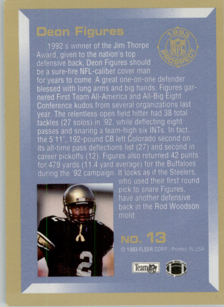 1993 Fleer Football "Insert" Cards - Picture 61 of 113