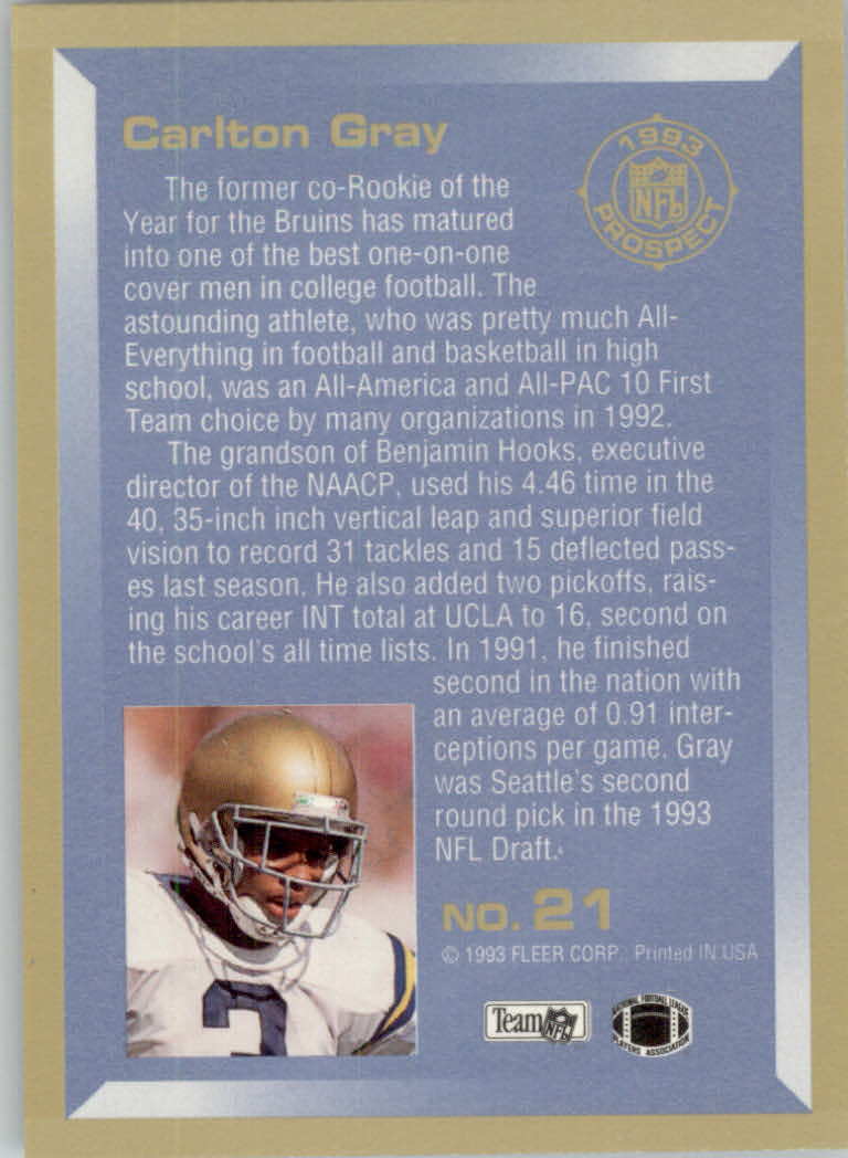 1993 Fleer Football "Insert" Cards - Picture 77 of 113
