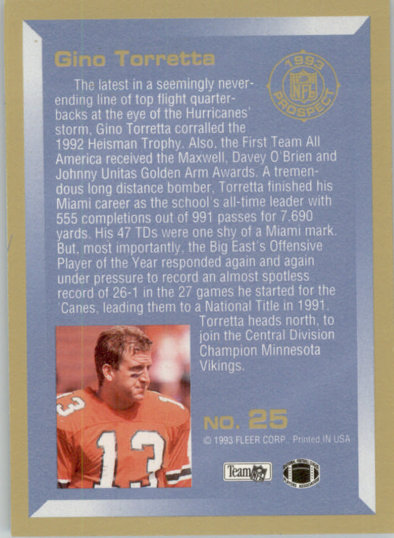 1993 Fleer Football "Insert" Cards - Picture 83 of 113