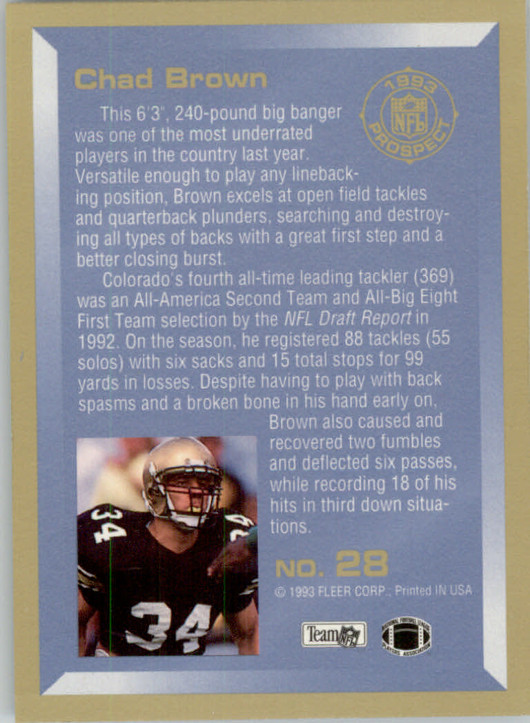 1993 Fleer Football "Insert" Cards - Picture 87 of 113