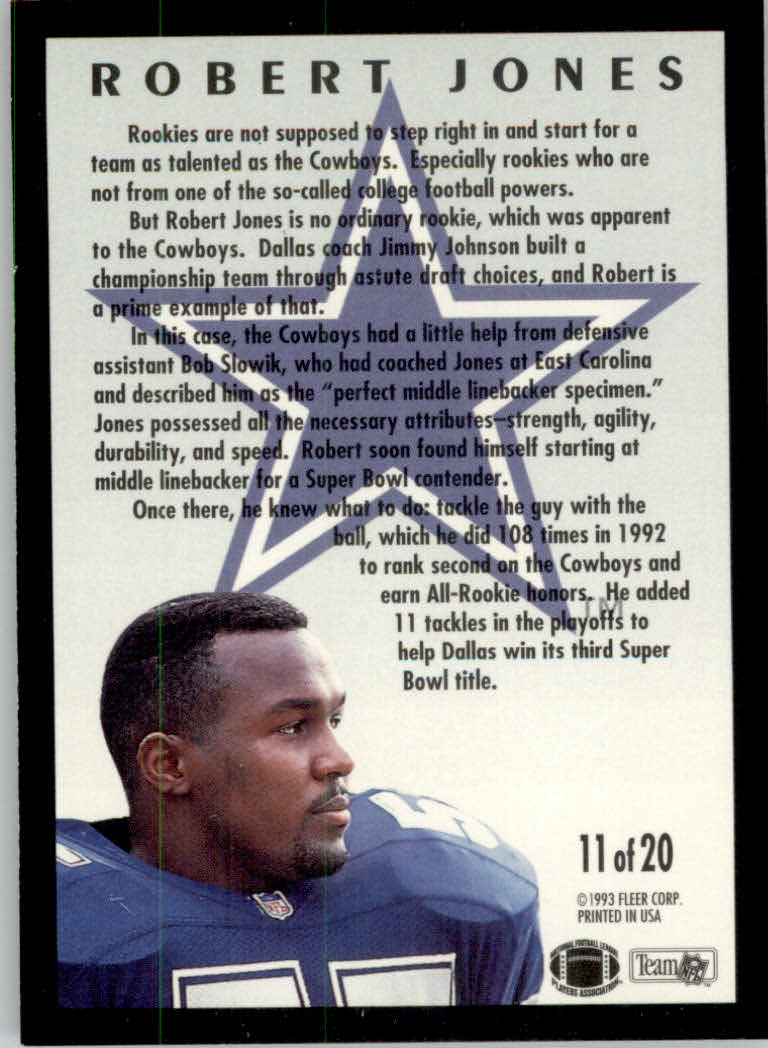 1993 Fleer Football "Insert" Cards - Picture 97 of 113