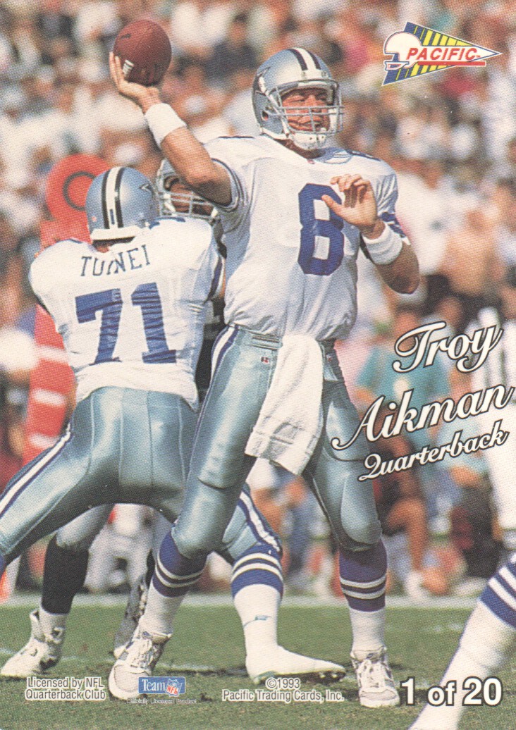 1991 Pacific Troy Aikman Dallas Cowboys #93