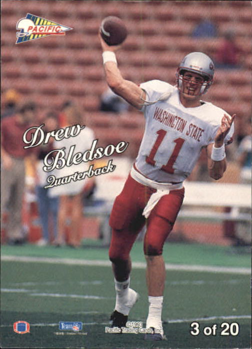 1993 Pacific Silver Prism Inserts #3 Drew Bledsoe back image