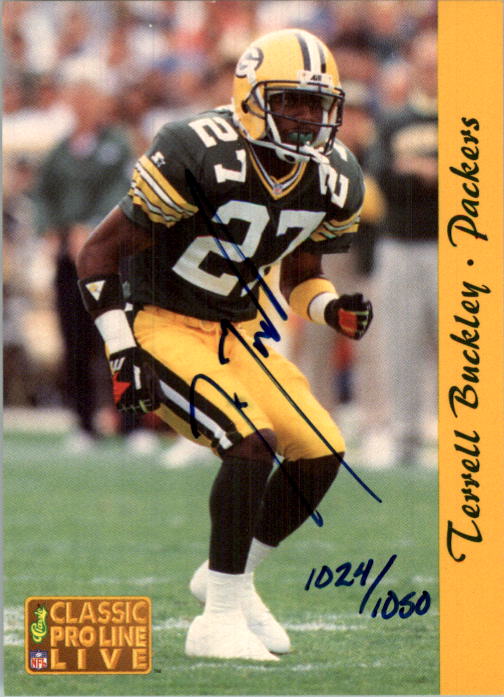 1993 Pro Line Live Autographs #4 Terrell Buckley/1050
