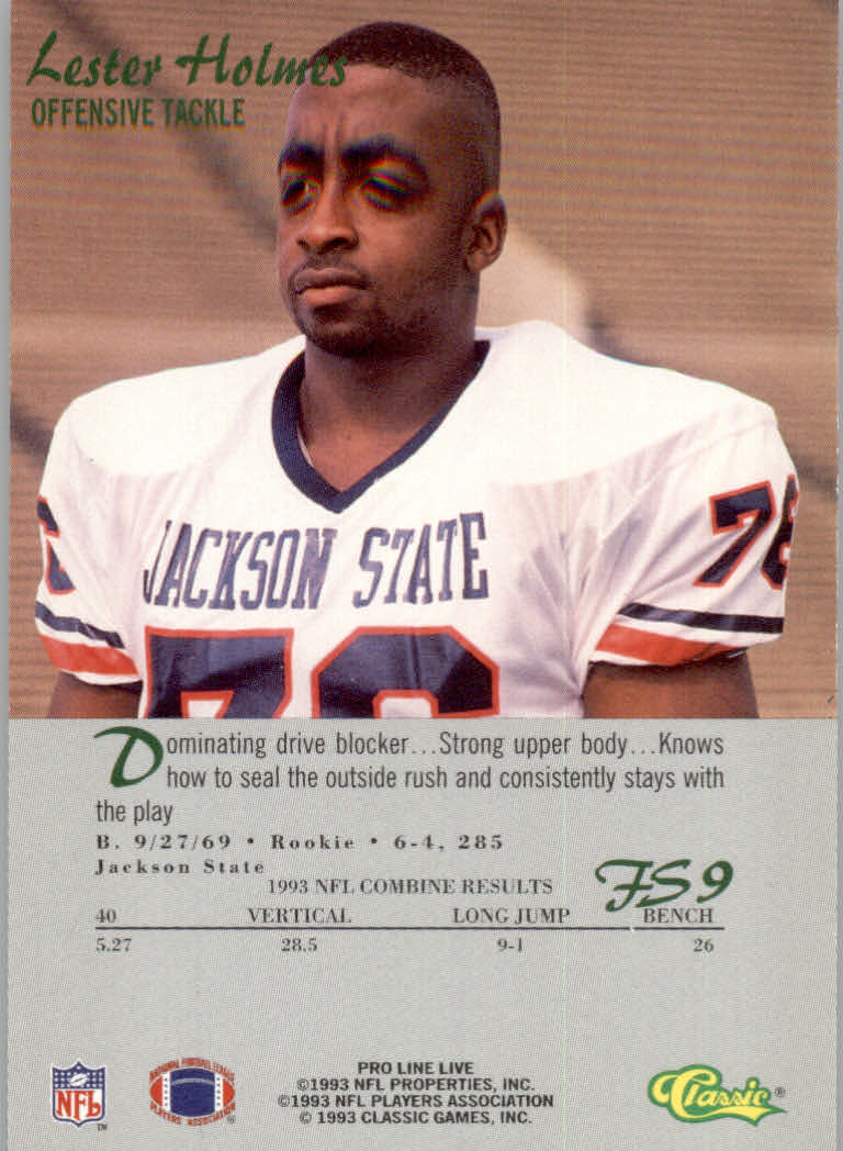 1993 Pro Line Live Football "Insert" Cards - Picture 9 of 39