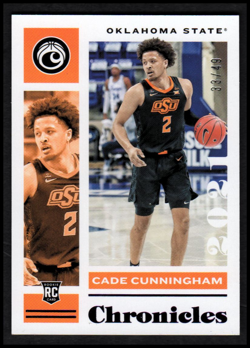 2021-22 Panini Chronicles Draft Picks Purple #1 Cade Cunningham