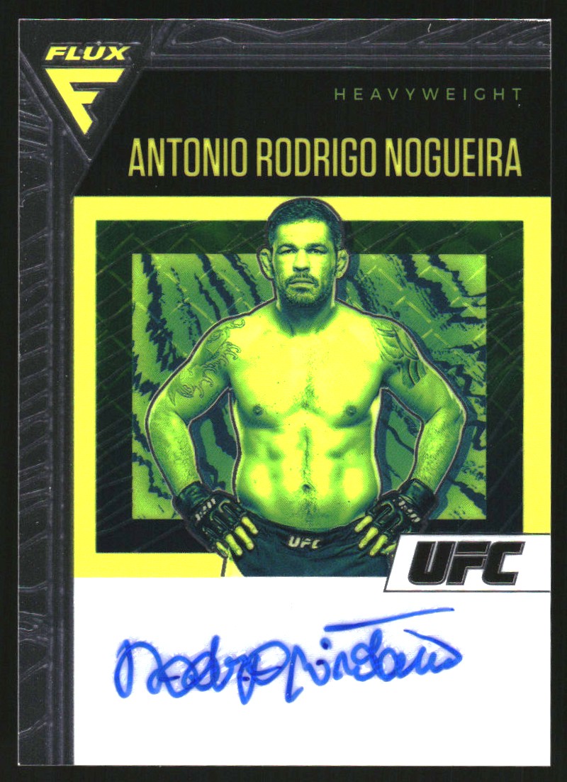 2021 Panini Chronicles Flux UFC Autographs #FAARG Antonio Rodrigo Nogueira