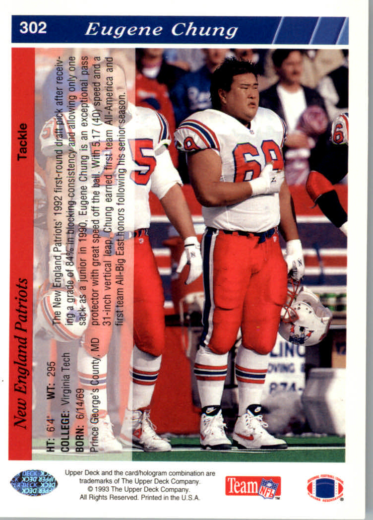 1993 Upper Deck Football "Main Set" Cards #251 to #500 Rookies and Veterans - Picture 105 of 500