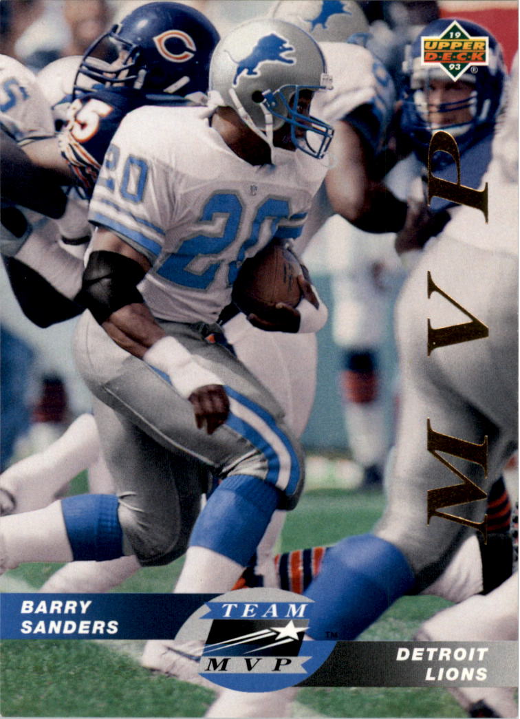 1993 Upper Deck Team MVPs TM18 Barry Sanders NMMT
