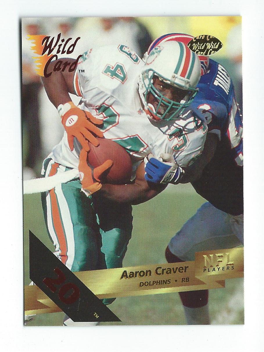 1993 Wild Card 20 Stripe #91 Aaron Craver