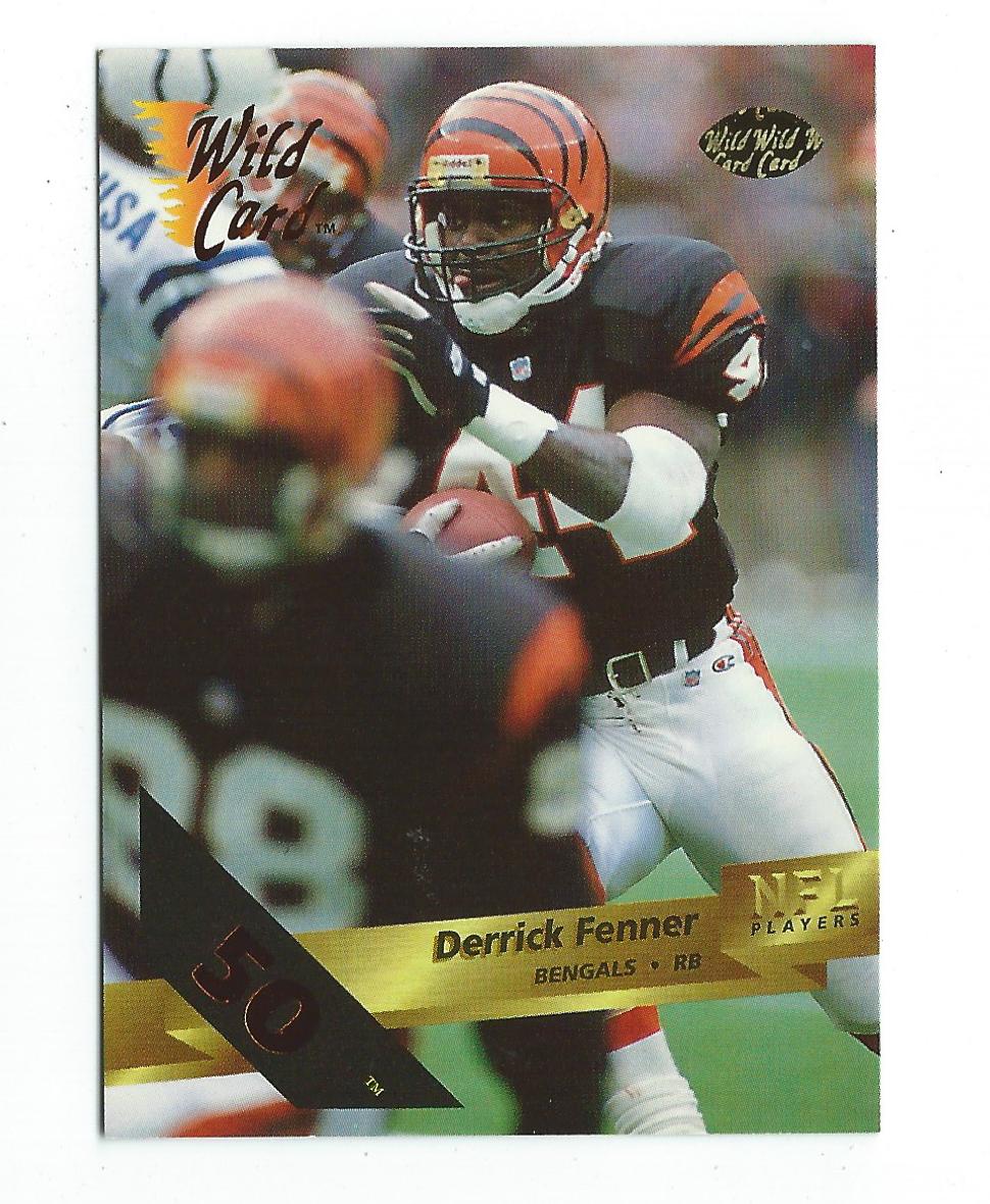 1993 Wild Card 50 Stripe #19 Derrick Fenner