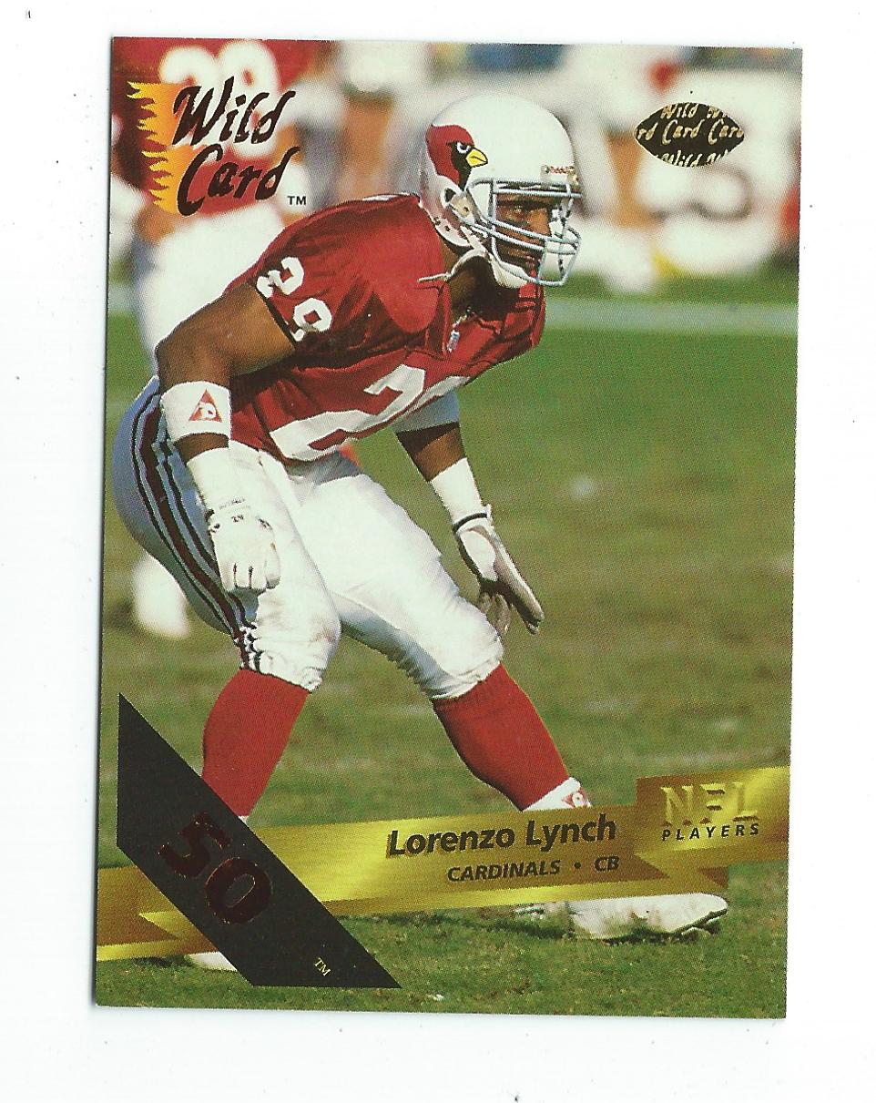 1993 Wild Card 50 Stripe #56 Lorenzo Lynch
