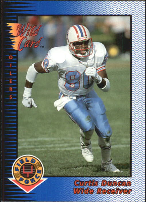 1993 Wild Card Field Force #108 Curtis Duncan back image