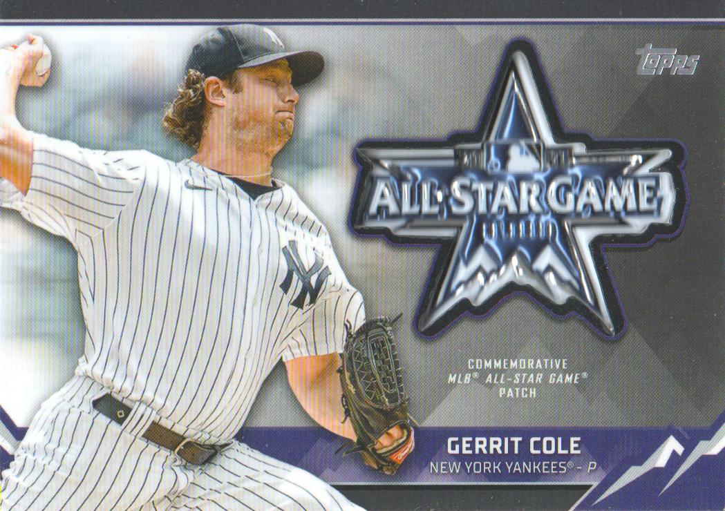 2021 Topps Update All-Star Game Manufactured Sleeve Patches Black #ASGPGC Gerrit Cole
