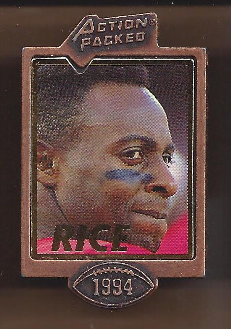1994 Action Packed Badge of Honor Pins #20 Jerry Rice