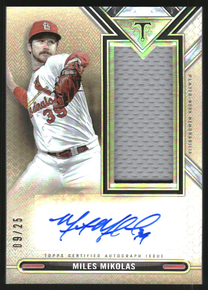 2021 Topps Triple Threads Single Jumbo Relic Autographs Gold