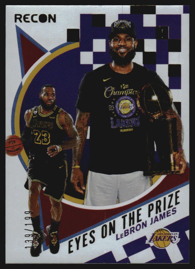 2020-21 Panini Recon Eyes On The Prize Red #4 LeBron James - NM-MT