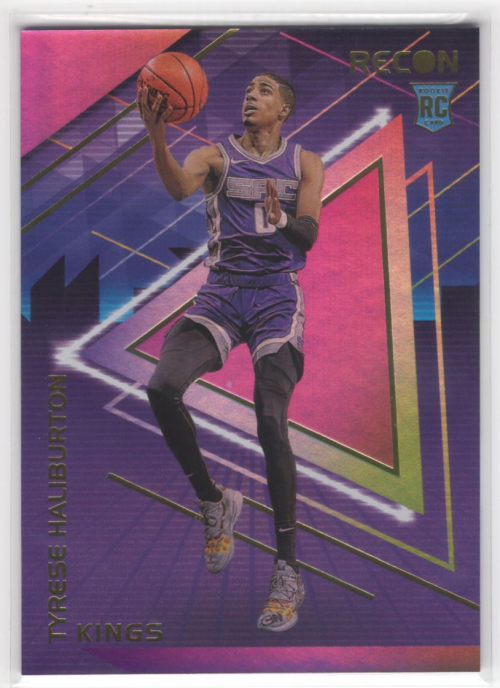 NBAカード 有り難かっ RC TYRESE HALIBURTON Purple Holo