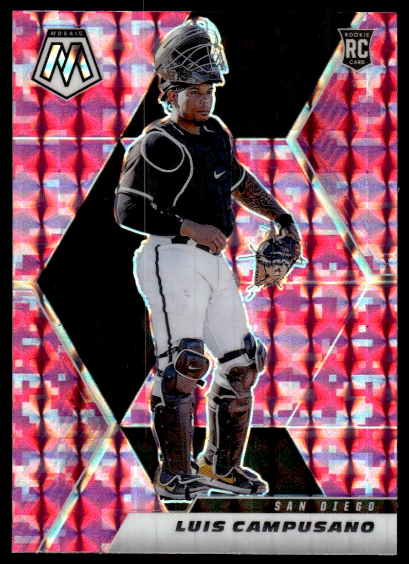 2021 Panini Mosaic Mosaic Pink Camo #248 Luis Campusano